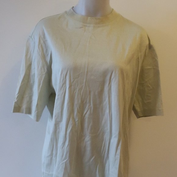 MENS PAUL ZILERI PALE GREEN SHORT SLEEVE T-SHIRT L * - Picture 3 of 14
